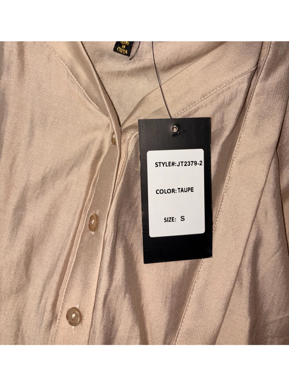 *BRAND NEW* Diva Boutique Online Taupe Small Energetic Feel Long Top - Picture 5 of 11